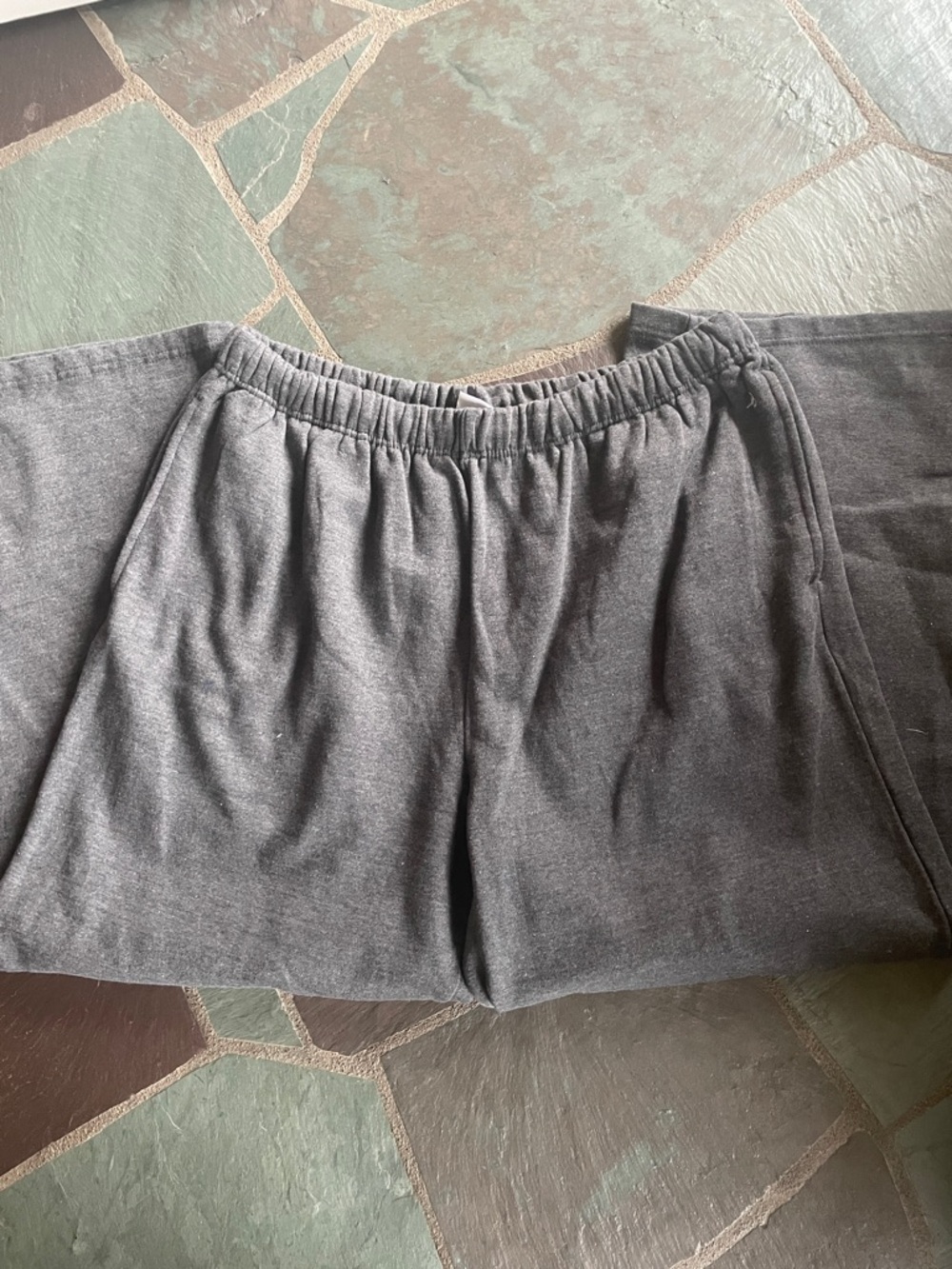 NWOT Men's Gray Sweatpants Joggers - Classic Elastic Drawstring Waist